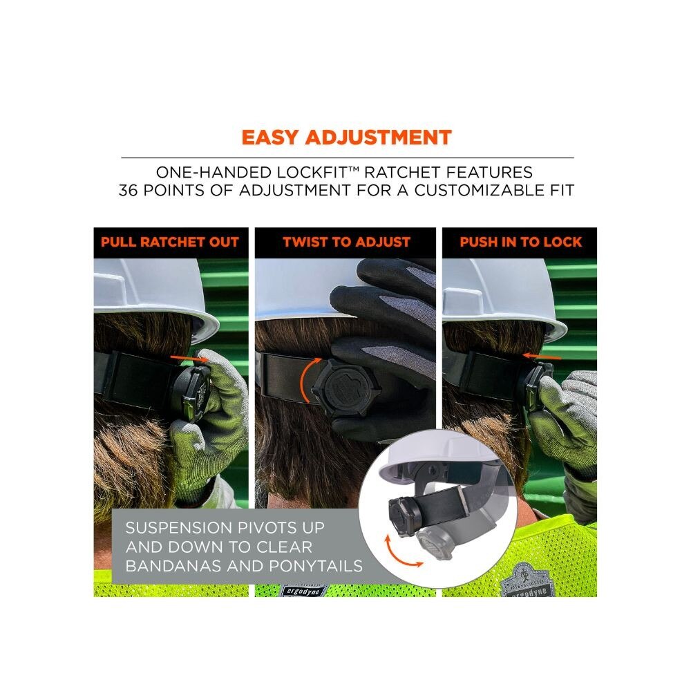 Ergodyne 60273 #8967 Blue Lightweight Cap-Style Hard Hat - Class E - 4