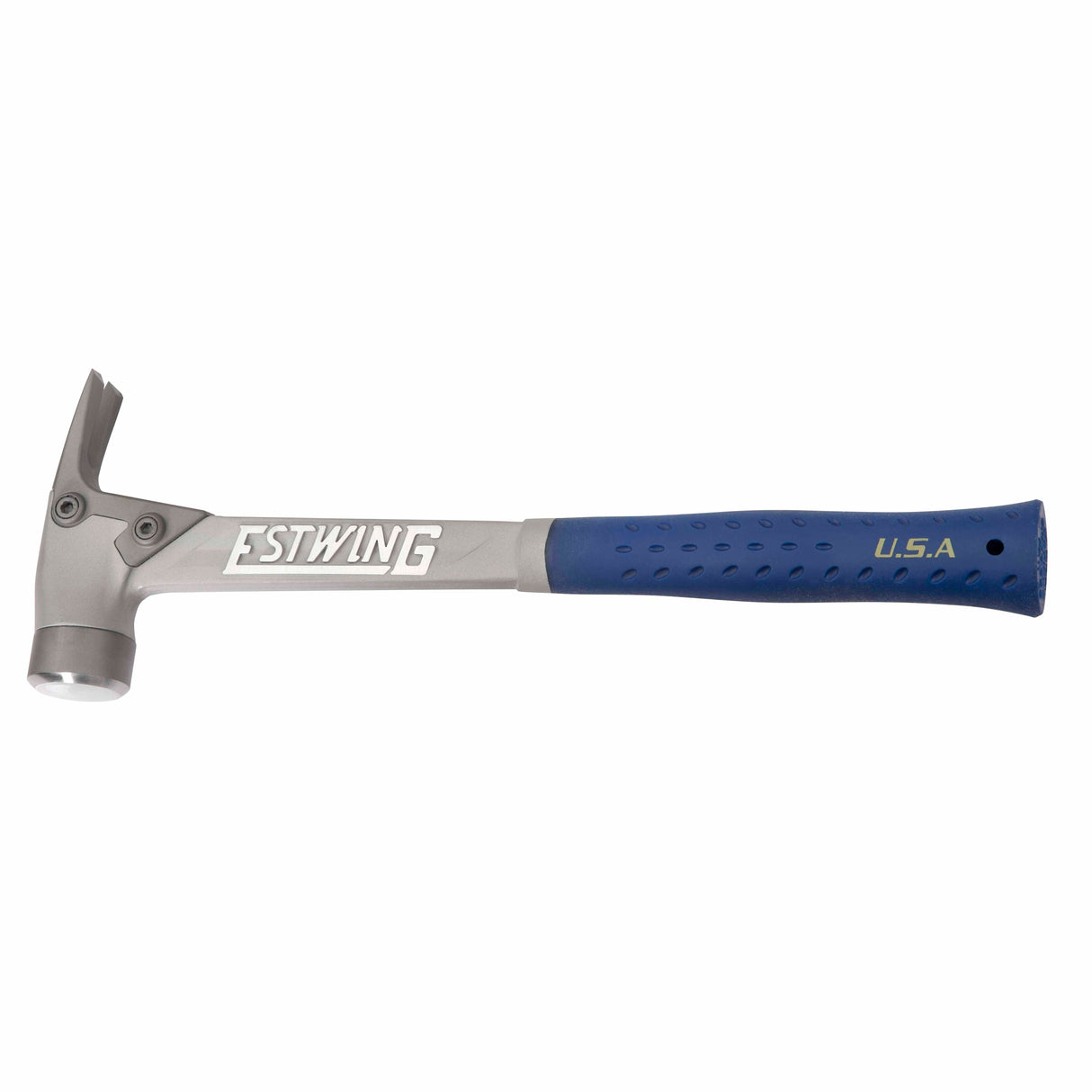 EstWing ALBL 14 oz Al-Pro Aluminum Hammer, Smooth face w/blue vinyl grip