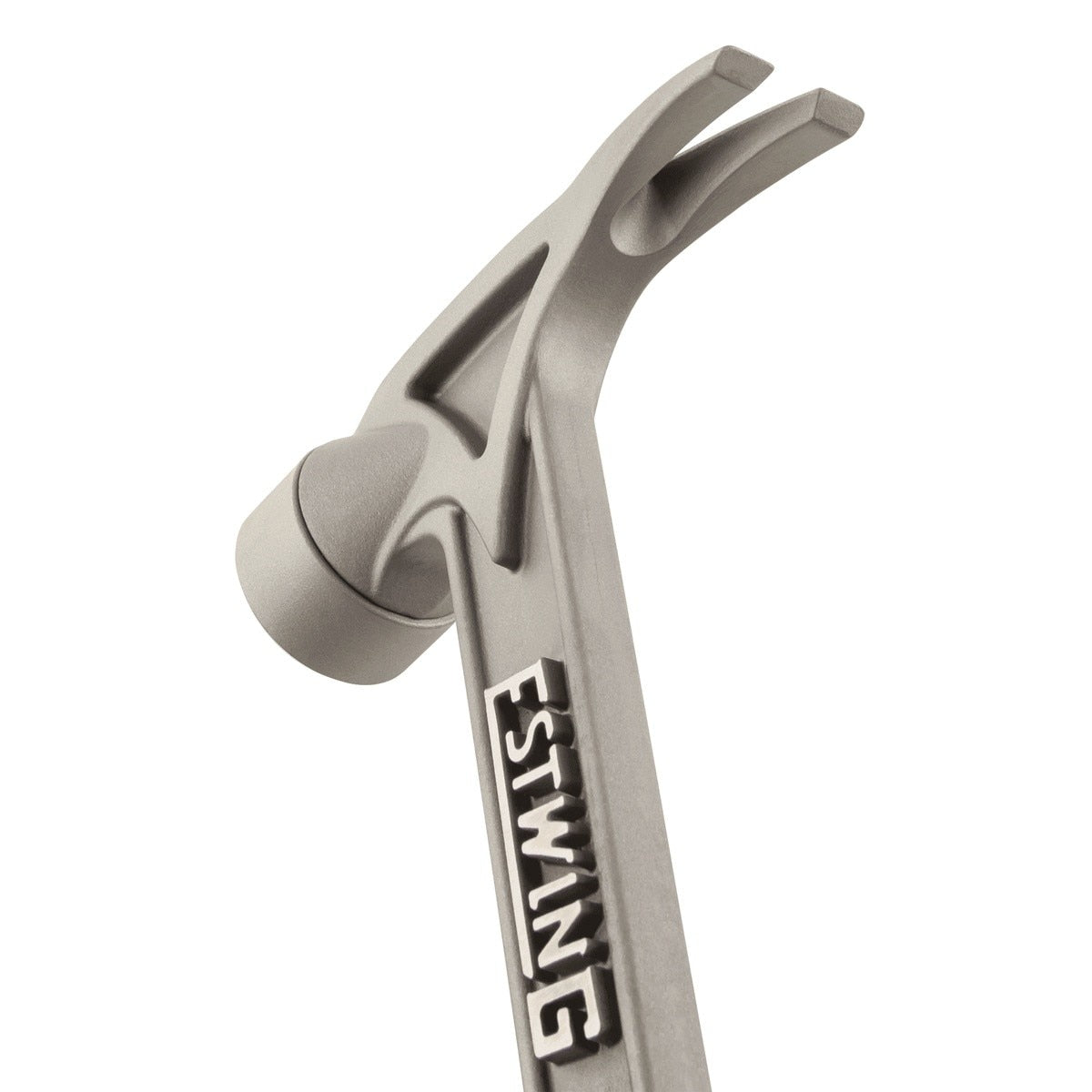 EstWing TIBK 16" 13 oz Black Smooth Face Titanium Hammer with Magnetic Nail Starter - 3