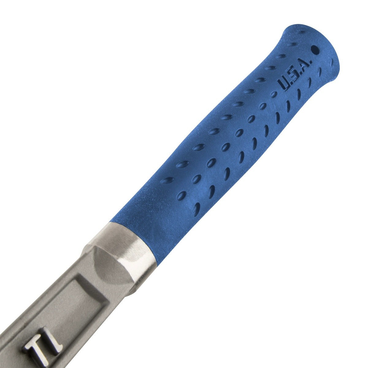 EstWing TIBL 16" 13 oz Blue Smooth Face Titanium Nail Hammer with Magnetic Nail Starter - 5
