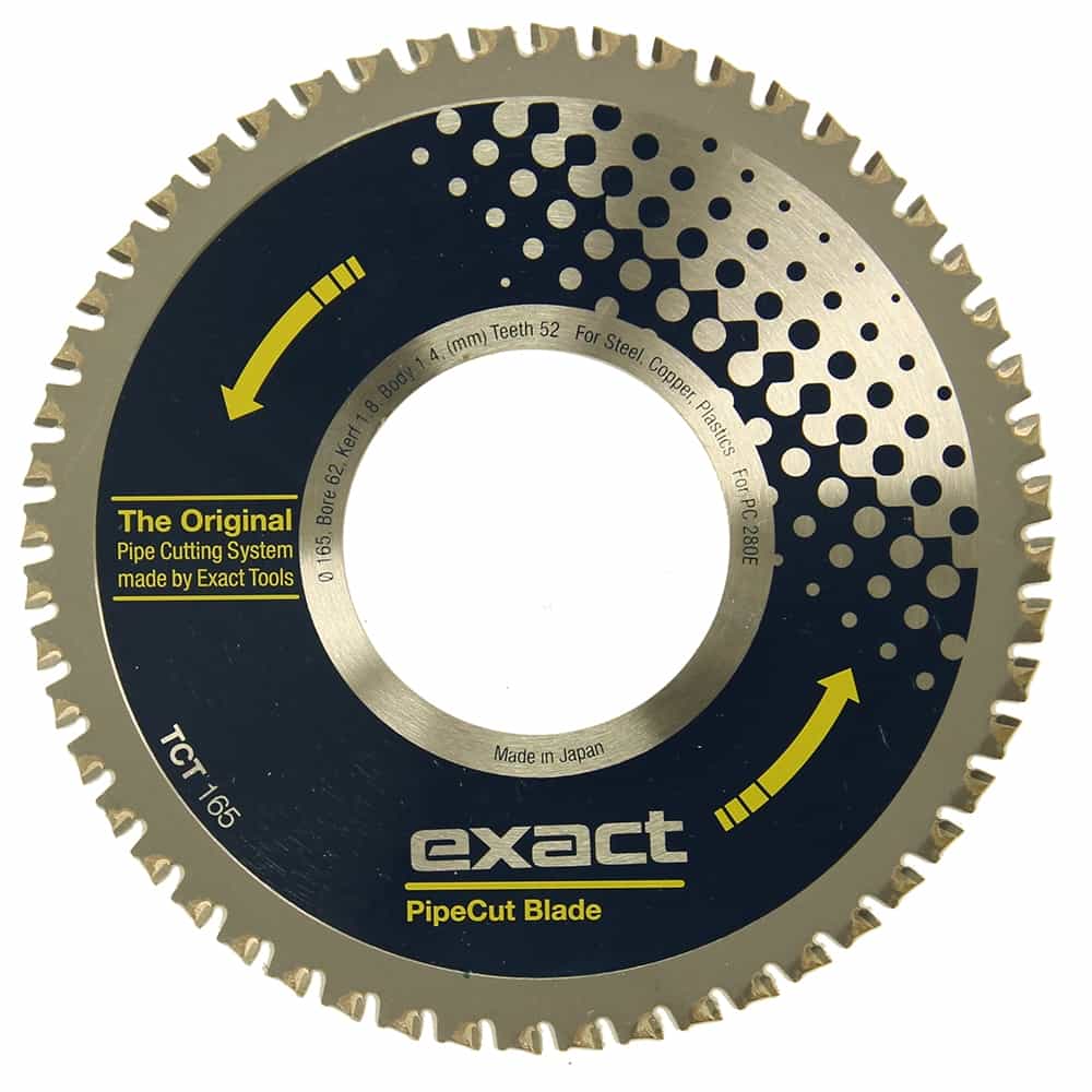Exact 7010487 165 Blade (6 1/2" x 2 7/16" Arbor) 52T, Steel, Alum, Plastic, Copper, For PC220, 280e, 360e, 460