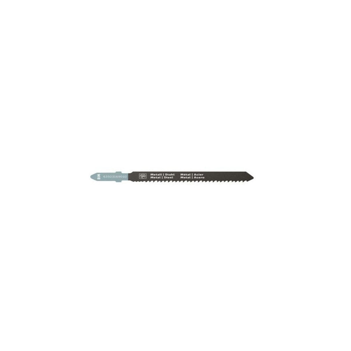 FEIN 63503169010 Bi-Metal T-Shank Jigsaw Blades for Cutting 1/8 to 1/4 Inch Metal (5 Pack)