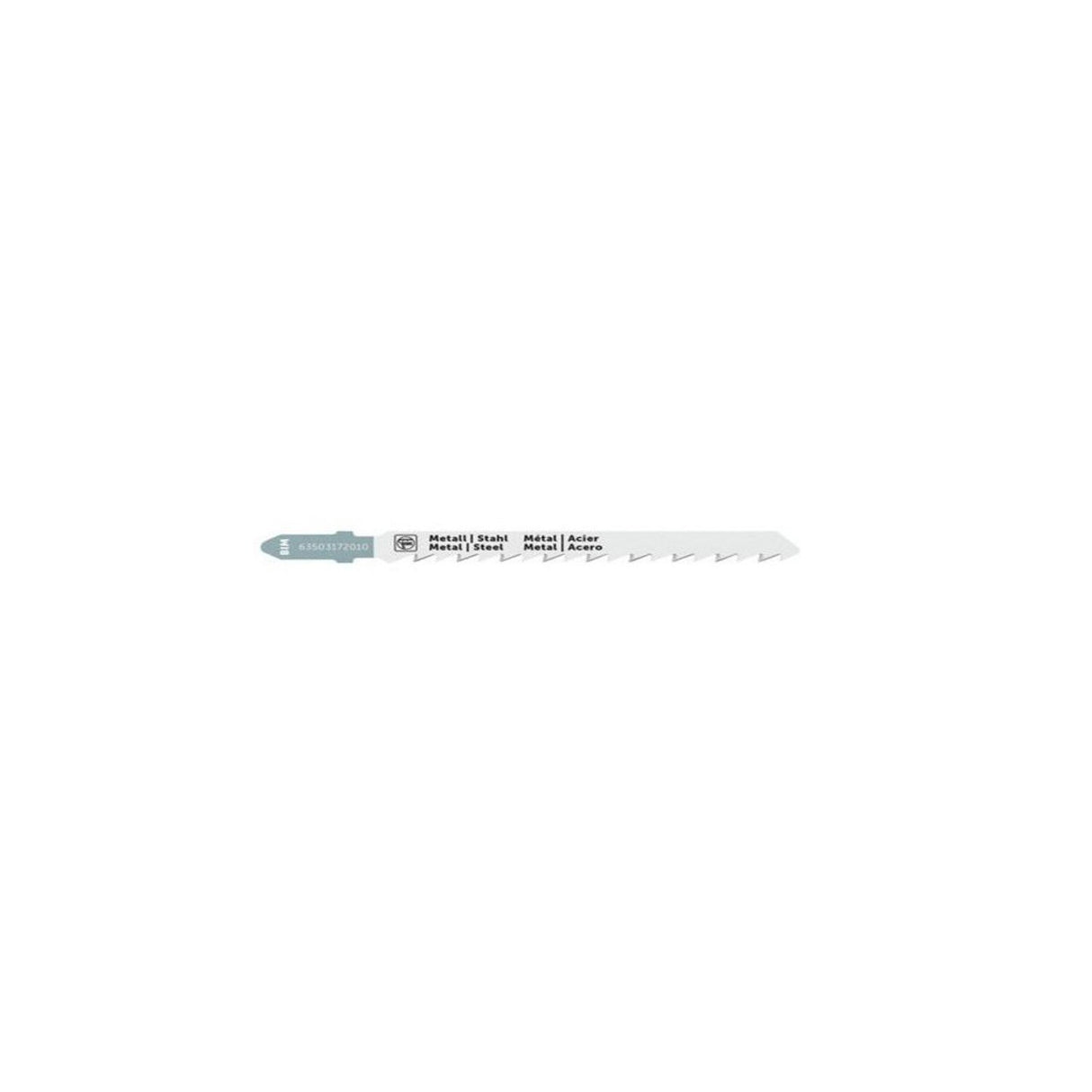 FEIN 63503172010 BiMetal T-Shank Jigsaw Blade for Cutting 1/16 to 1/8 Inch Thick Metal (5 Pack)