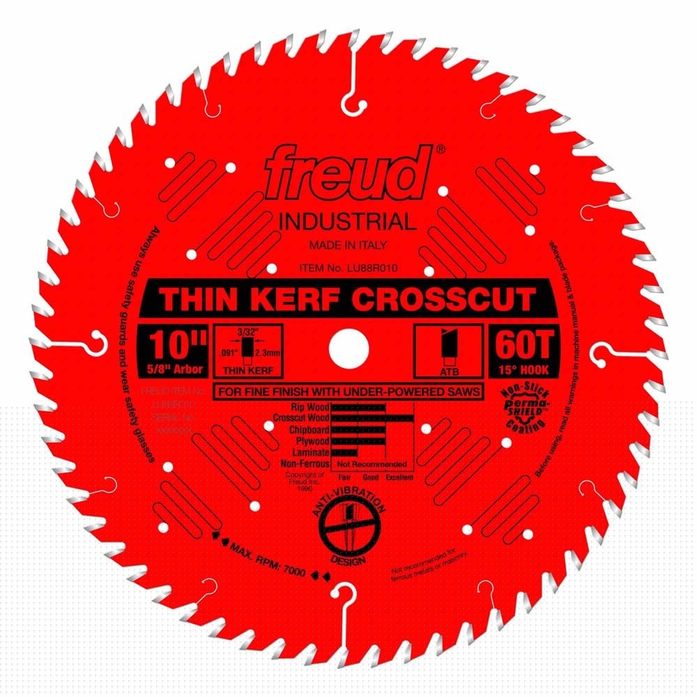 Freud LU88R010 10 X 60t Thin Finish Plywood Blade