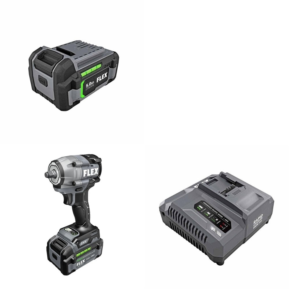 Flex FX1431A-Z 3-8" Drive Impact Wrench Kit W/ FREE Battery and FREE Rapid
