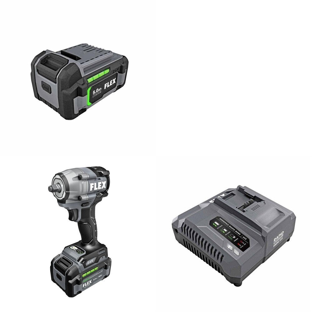 Flex FX1431A-Z 3-8" Drive Impact Wrench Kit W/ FREE Battery and FREE Rapid