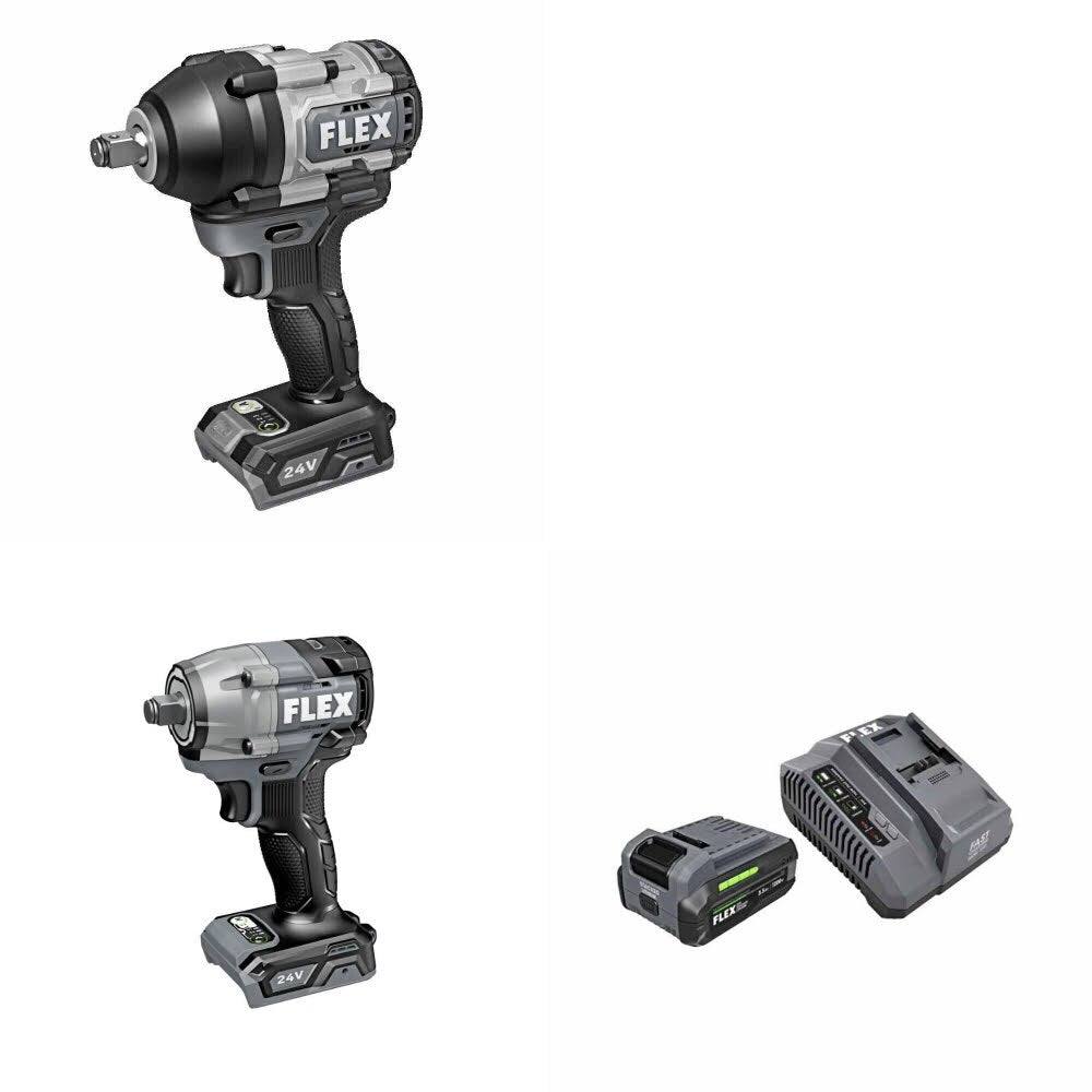 Flex FX1451-Z Impact Wrench Kit W/ FX1431-Z Compact Wrench and