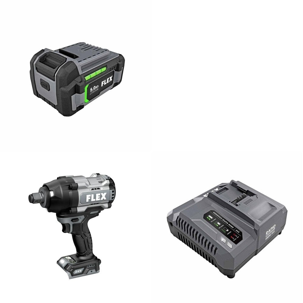 Flex FX1472B-Z High Torque Impact Wrench Kit W/ FREE Battery and FREE Rapid