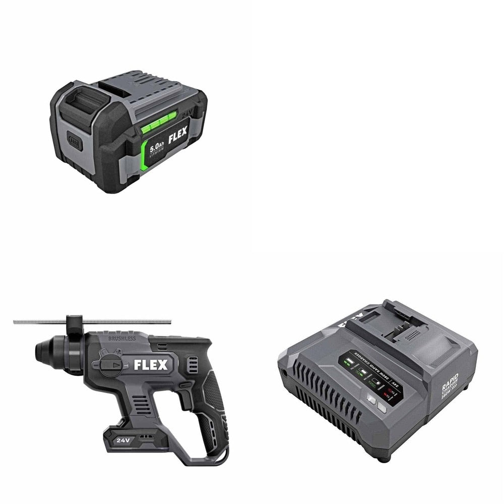 Flex FX1531-Z 7-8" SDS Plus Rotary Hammer Kit W/ FREE Battery and FREE Rapid