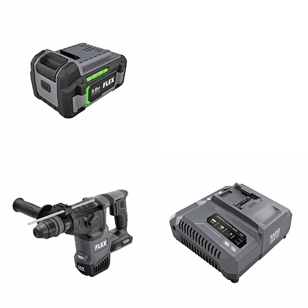 Flex FX1551A-Z 1" Rotary Hammer Kit W/ FREE Battery and FREE Rapid Charger