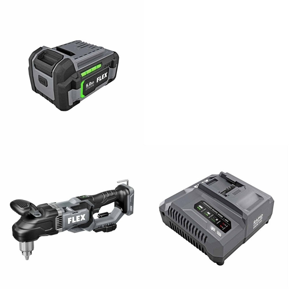 Flex FX1671-Z Drill Kit W/ FREE FX0121-1 Battery and FREE FX0421-Z Rapid Charger