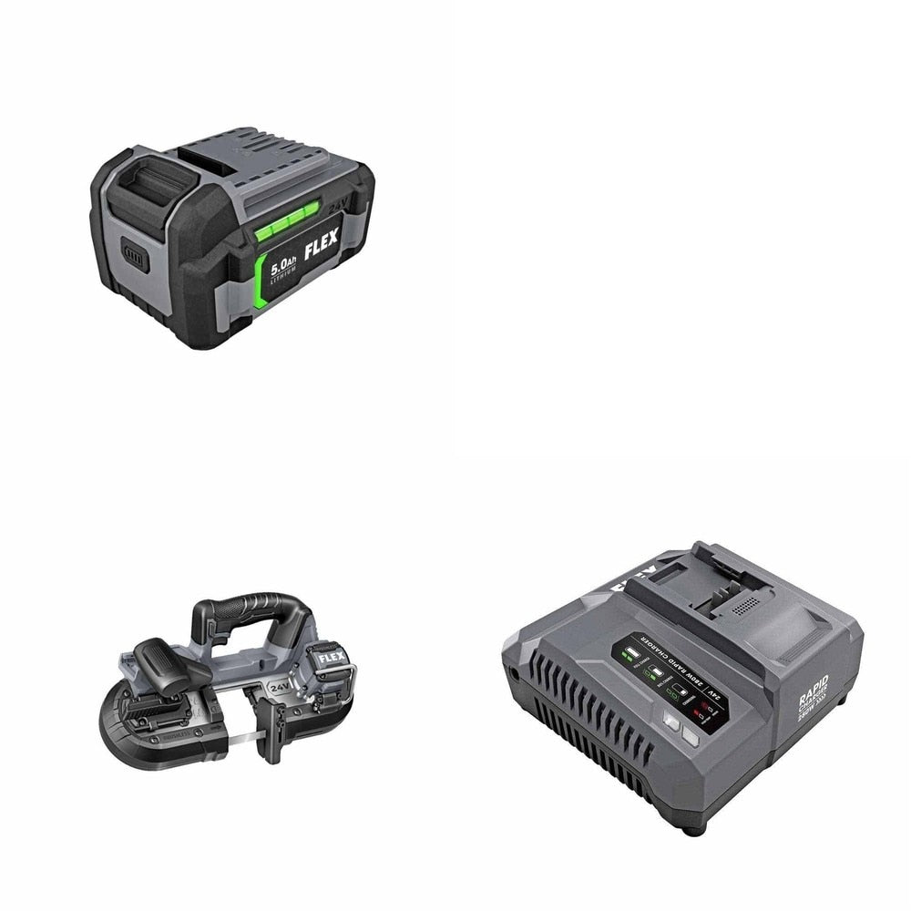Flex FX2331-Z 2- Band Saw Kit W/ FREE Battery and FREE Rapid Charger