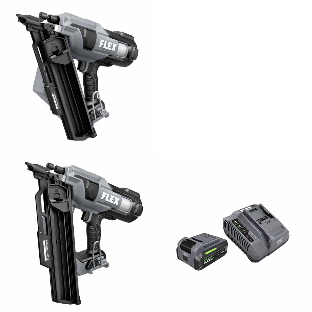 Flex FX4351A 21° Framing Nailer Kit W/ FX4351B and FREE FX0411-1F