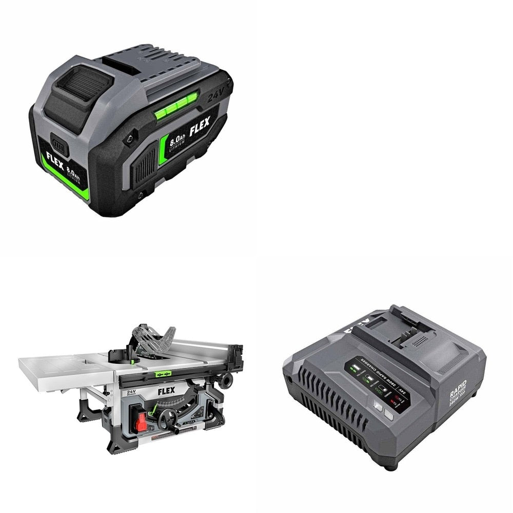 Flex FX7211-Z 8.25" Table Saw Kit W/ FREE Battery and FREE Rapid Charger