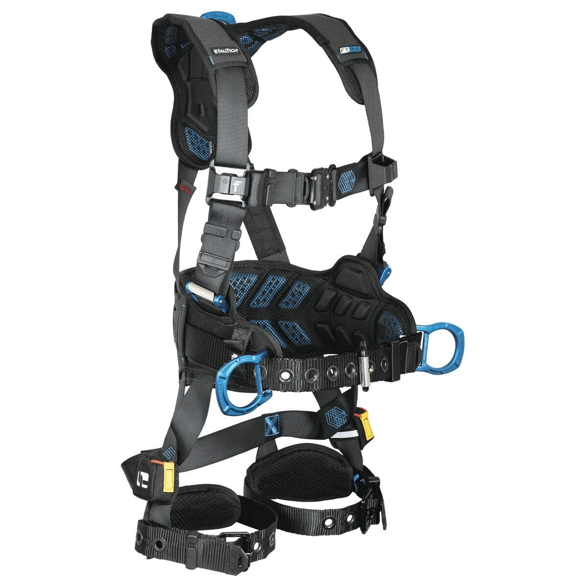 FallTech 8127B2X FT-One 3D Construction Belted Full Body Harness with Tongue Buckle Legs 2X - 3