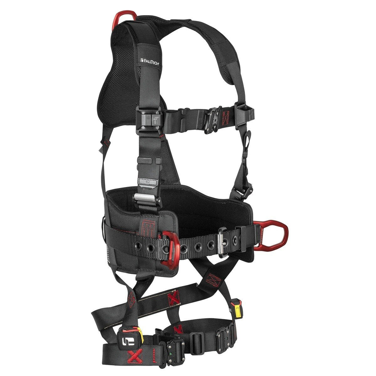 FallTech 8144QCLXL FT-Iron 3D Belted Full Body Harness with Quick Connect Legs and Chest L XL
