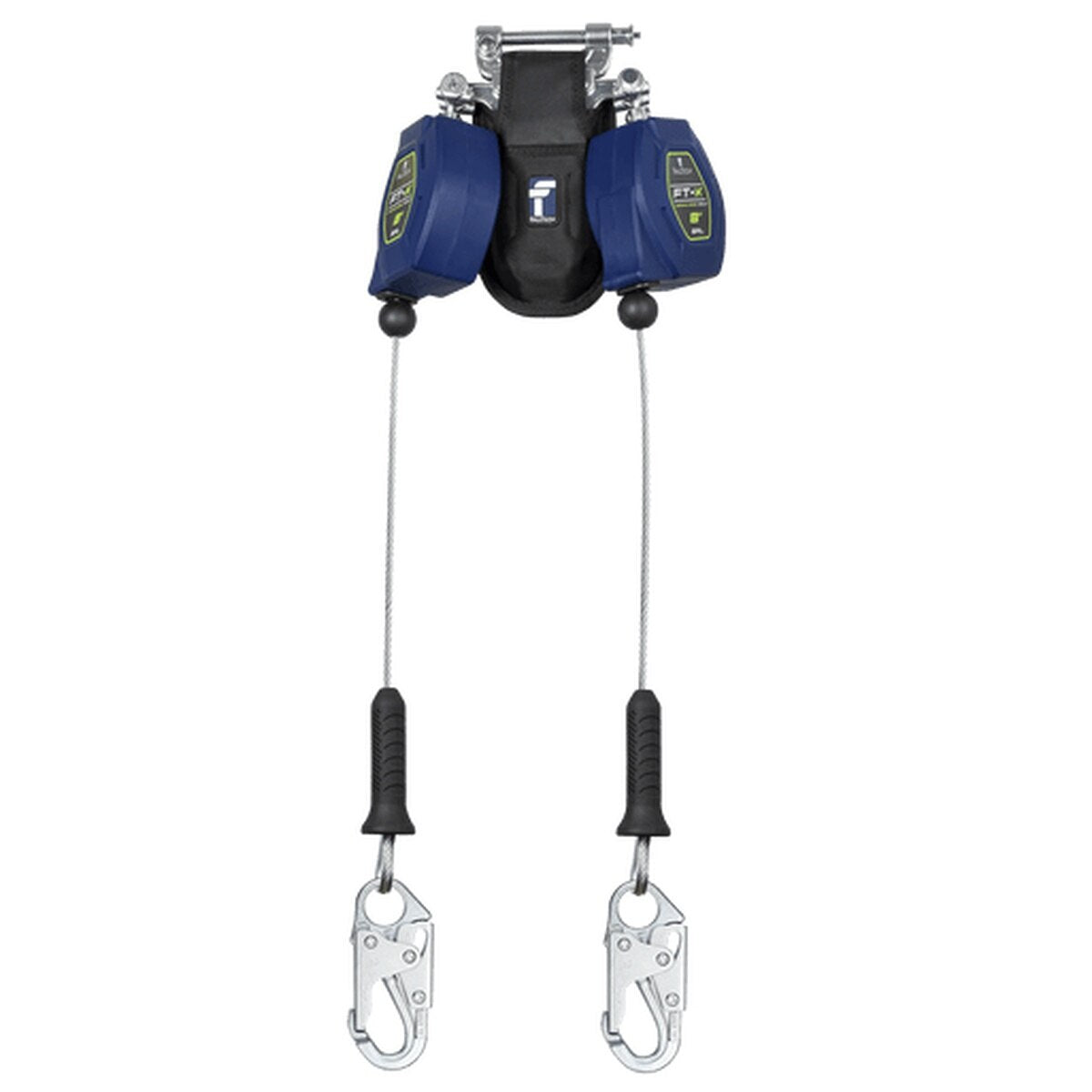 FallTech 82808TP1 8' Class 2 Leading Edge Twin-Leg Personal SRL-P with Steel Snap Hooks - 2