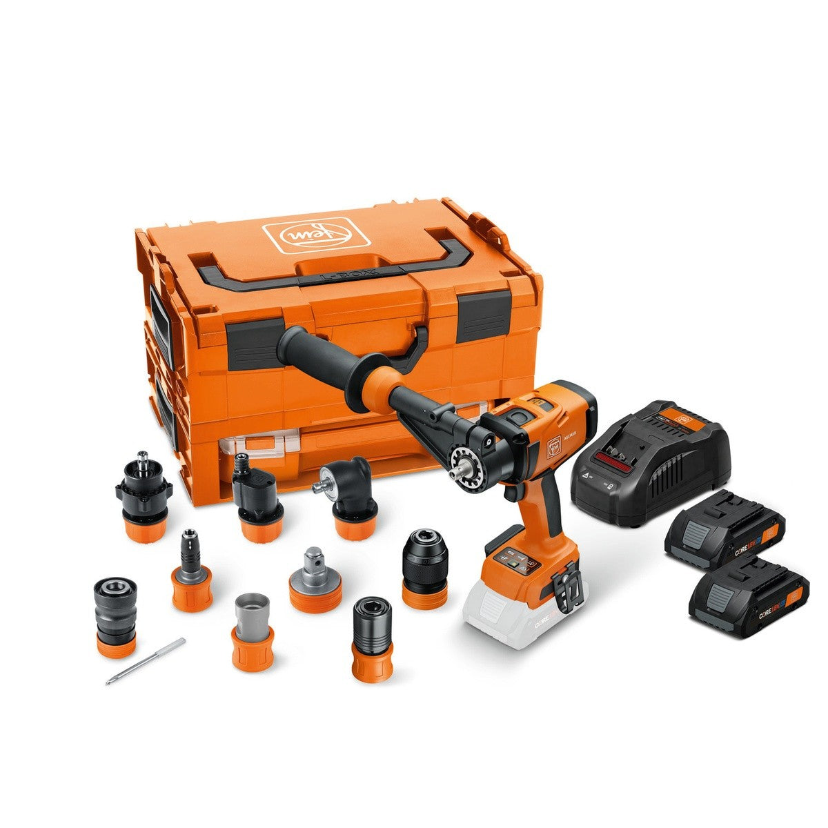 Fein 71161565090 18V Cordless Hammer Drill Driver QuickIN Top Set with 4.0Ah Battery and Rapid Charger