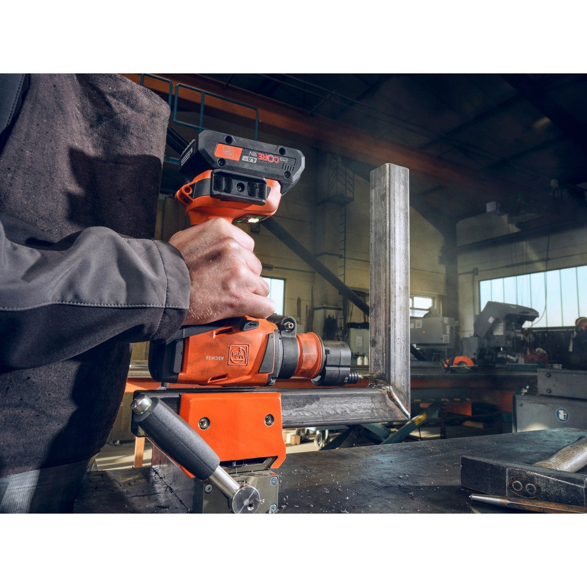 Fein 71161565090 18V Cordless Hammer Drill Driver QuickIN Top Set with 4.0Ah Battery and Rapid Charger - 8