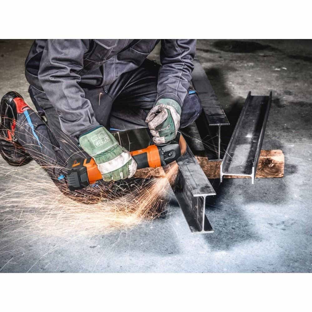 Fein 71220262120 CCG 18-125-10 AS Cordless 5" Slide Switch Angle Grinder Kit - 3