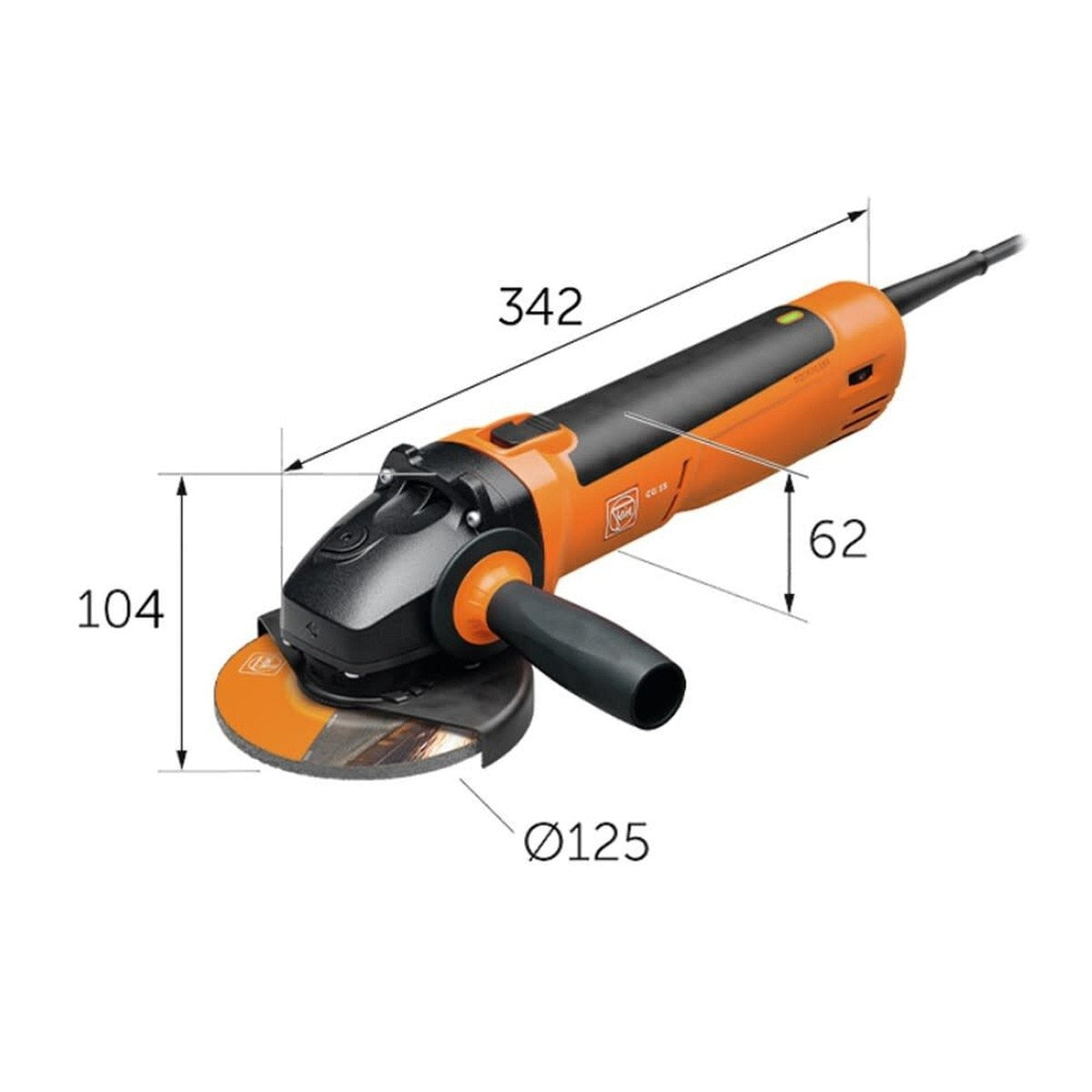 Fein 72250660120 5" Corded Brushless Angle Grinder - 2