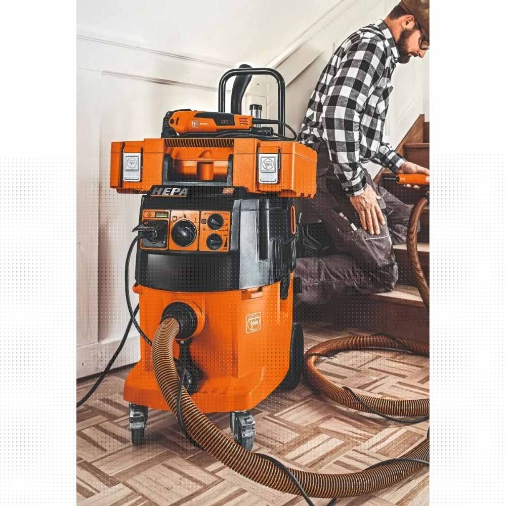 Fein 92030070990 Turbo II X AC PRO Set 9 Gal HEPA Wet Dry Dust Extractor Vacuum - 4