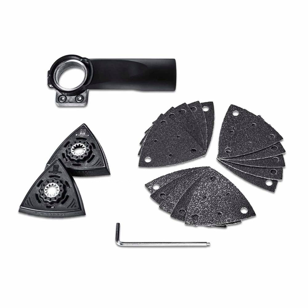 Fein 92602102000 Dust Extraction Set with 35 mm Hose Connection for SuperCut and MultiMaster (18 Piece)