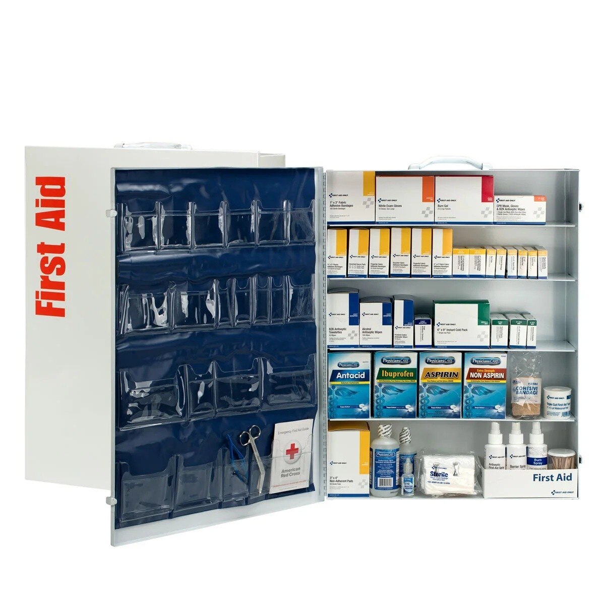First Aid Only 249-O/P-001 5 Shelf 1718 Piece Industrial First Aid Cabinet with Pocket Liner - 2