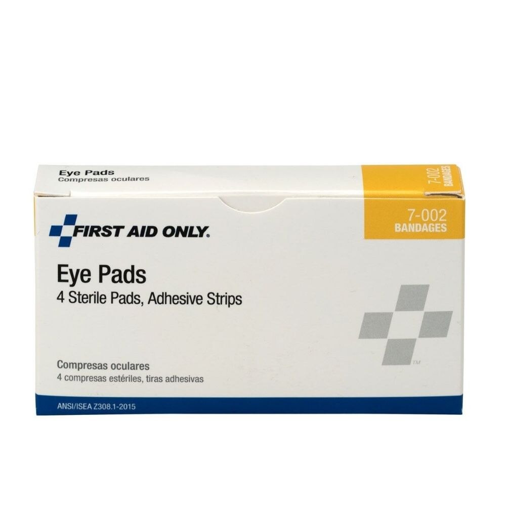 First Aid Only 7-002-001 Eye Pads with Adhesive Strips, 4/box - 2