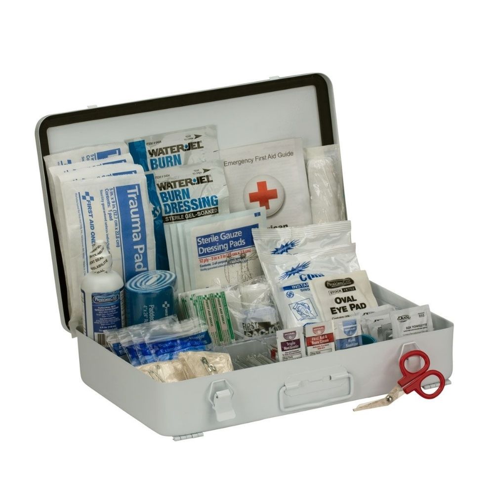 First Aid Only 90567 50 Person First Aid Kit, ANSI B, Metal Case - 3