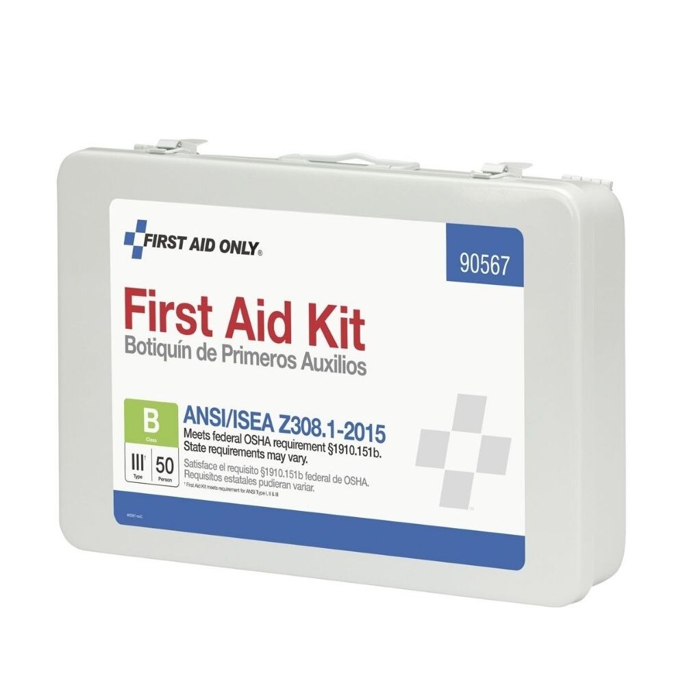 First Aid Only 90567 50 Person First Aid Kit, ANSI B, Metal Case - 5