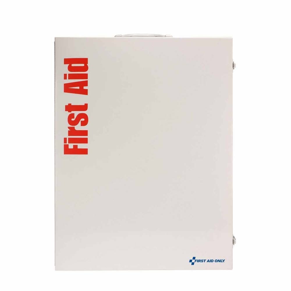 First Aid Only 90577 5 Shelf ANSI 2015 Class B+ Metal First Aid Cabinet with Medications (200+ Person) - 3