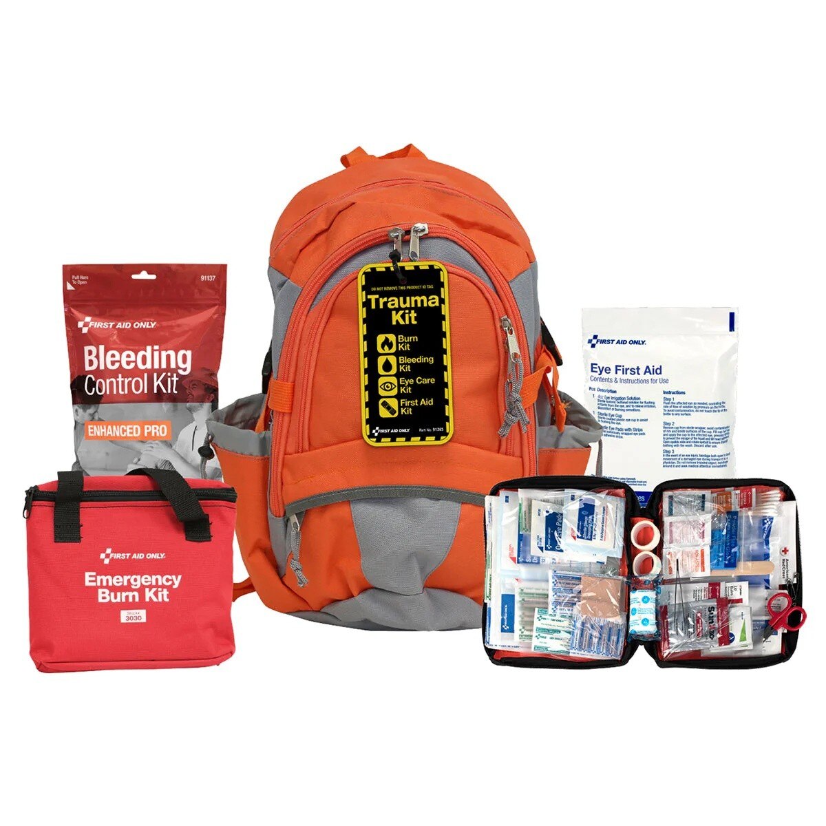 First Aid Only 91265 Trauma Backpack Kit 18 x 13 x 6" (1 Kit)