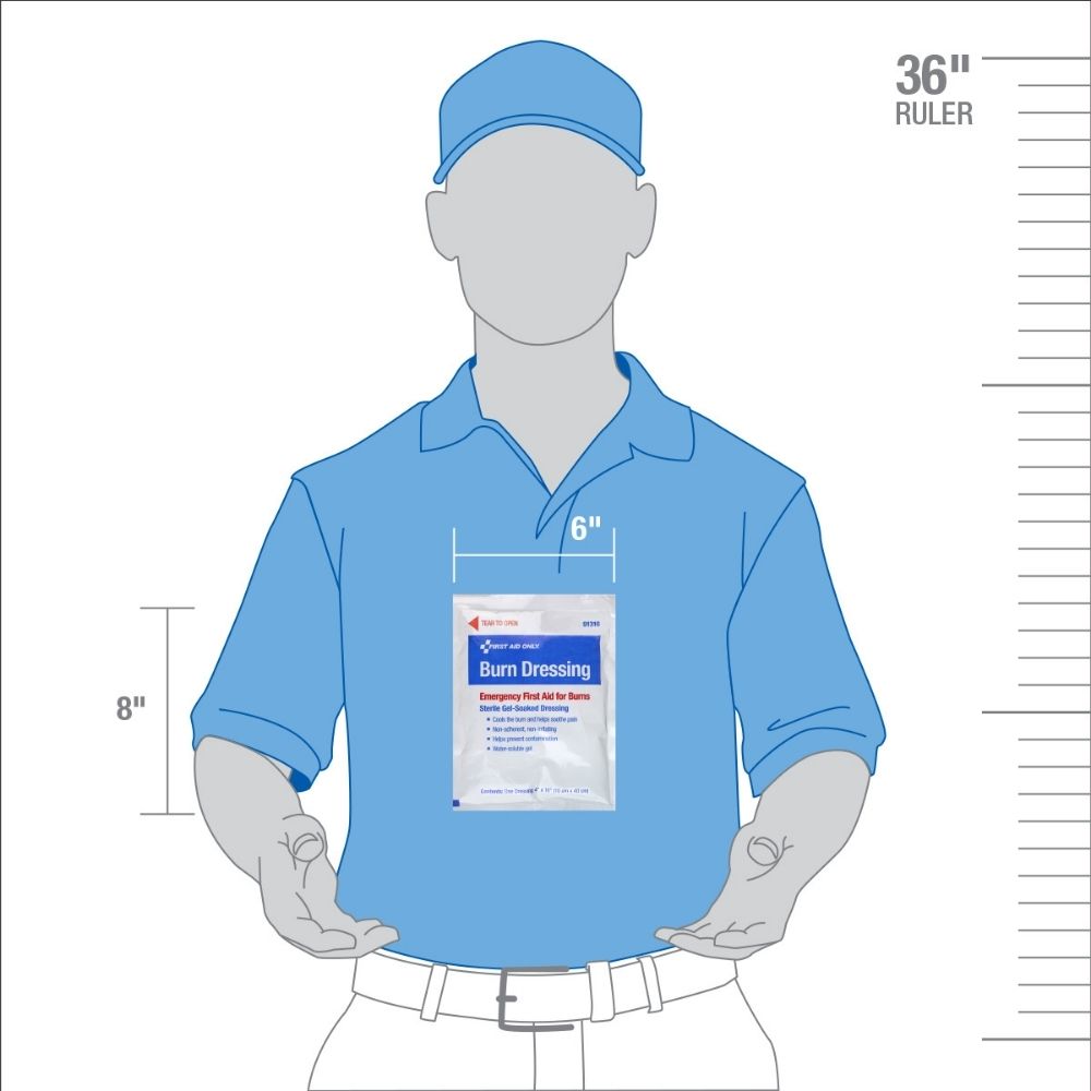 First Aid Only 91316 Burn Dressing, 4" x 16" - 2