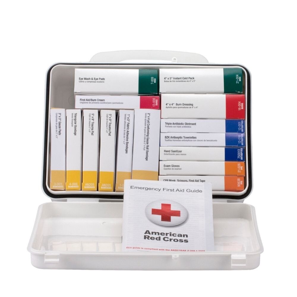 First Aid Only 91349 16 Unit First Aid Kit, 2021 ANSI A, Plastic Case - 2