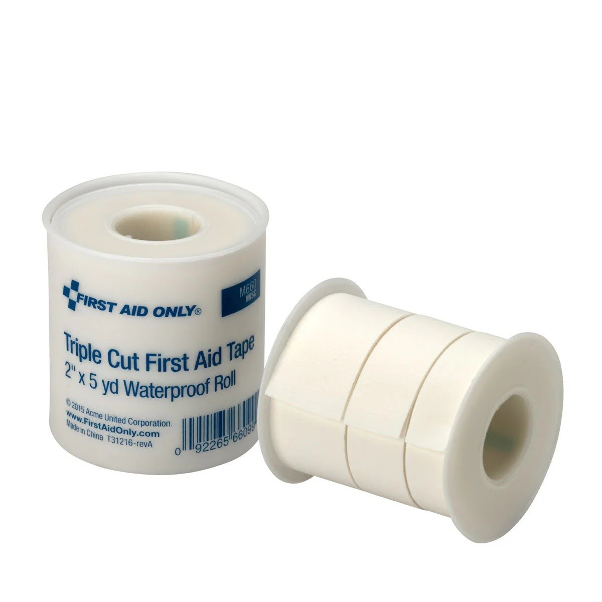 First Aid Only FAE-9089 SmartCompliance Refill 2 in. x 5 yd Triple Cut Waterproof First Aid Tape Roll (1 Roll) - 2
