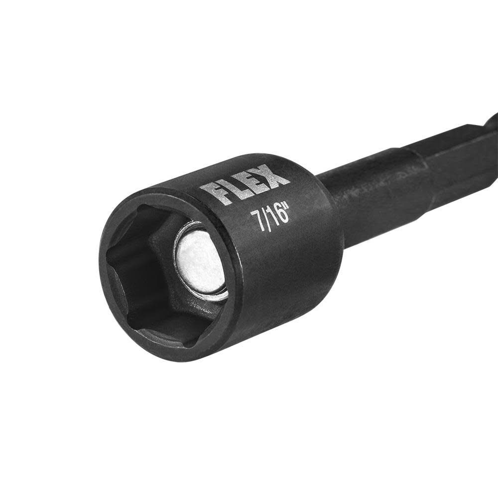 Flex FAM10301-4 Impact Magnetic Nut Driver Set for Extended Reach and Secure Fastening (4 Piece) - 2