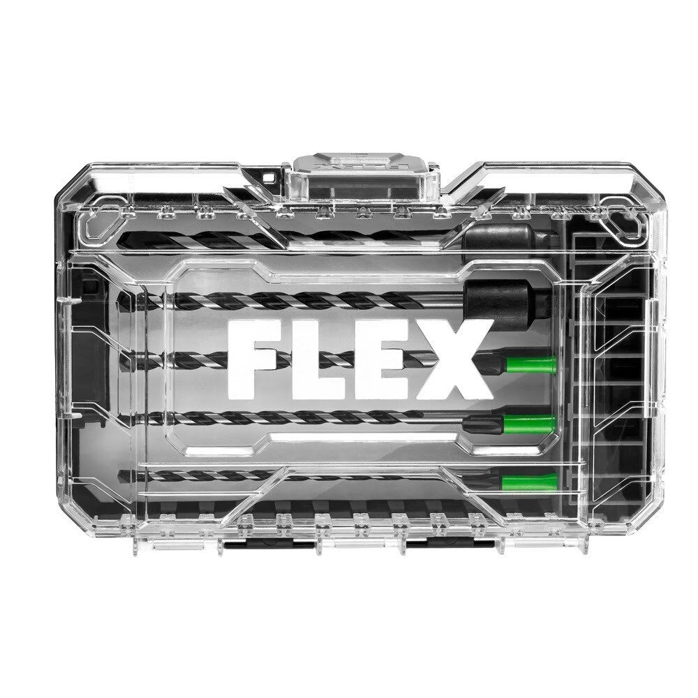 Flex FAM10601-10 Carbide-Tipped Multi-Construction Drill & Drive Bit Set (10 Piece) - 5