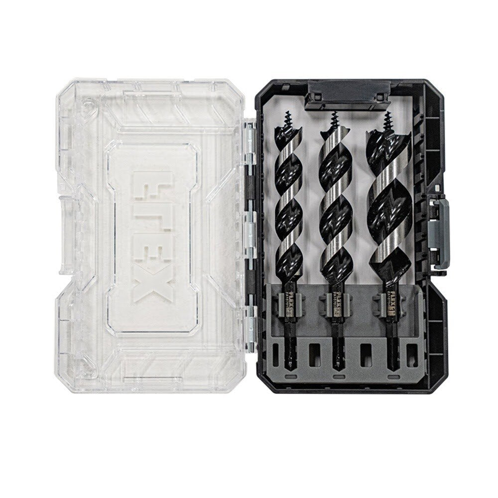 Flex FAM10701-3 1/4" Hex Auger Set for Fast, Burr-Free Drilling in Wood (3 Piece) - 2