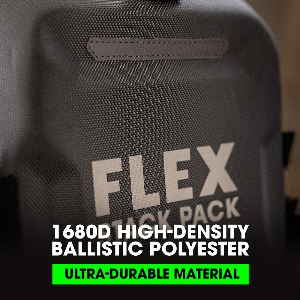 Flex FS1204 16" Jobsite Backpack for Tool Organization and Storage - 3