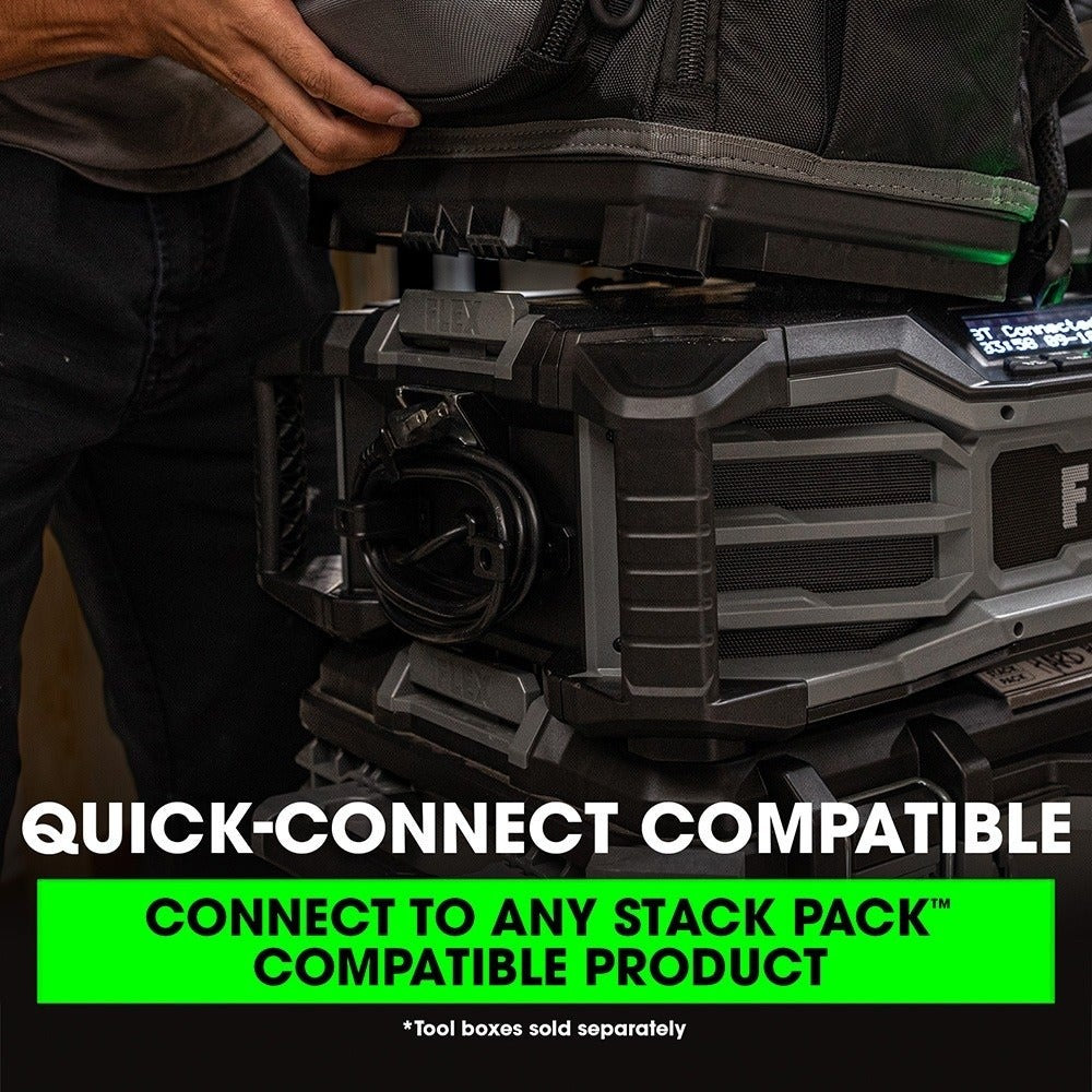 Flex FS1204 16" Jobsite Backpack for Tool Organization and Storage - 4