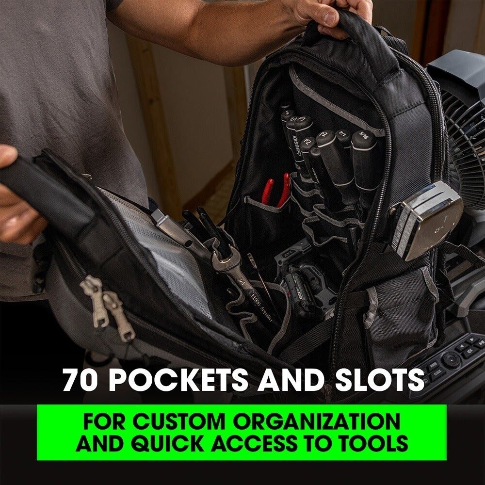 Flex FS1204 16" Jobsite Backpack for Tool Organization and Storage - 5