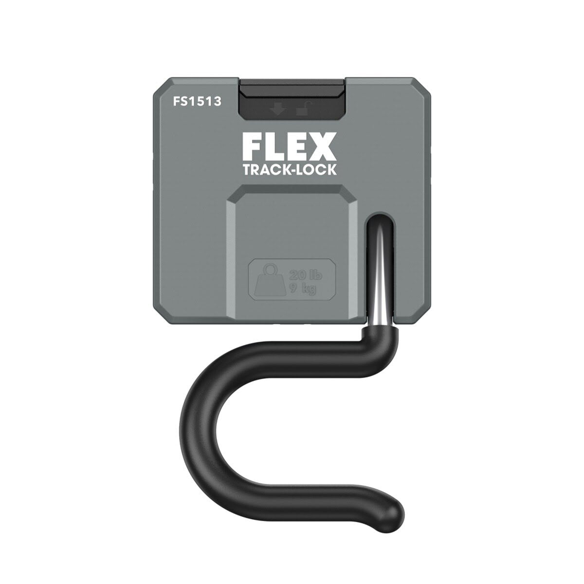 Flex FS1513-2 TRACK-LOCK S-Hook with Security Lock for Wall Mount Tool Storage (2 Pack) - 2