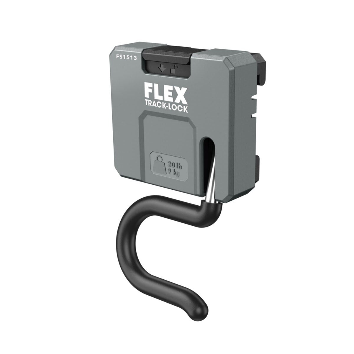 Flex FS1513-2 TRACK-LOCK S-Hook with Security Lock for Wall Mount Tool Storage (2 Pack) - 3
