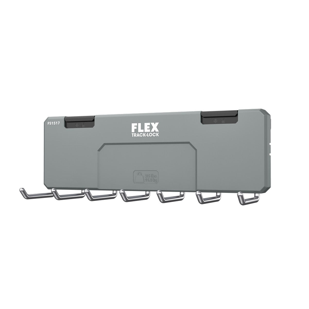 Flex FS1517 TRACK-LOCK 7 Straight Hook Rack 9.8 in x 2 in x 3.5 in - 2