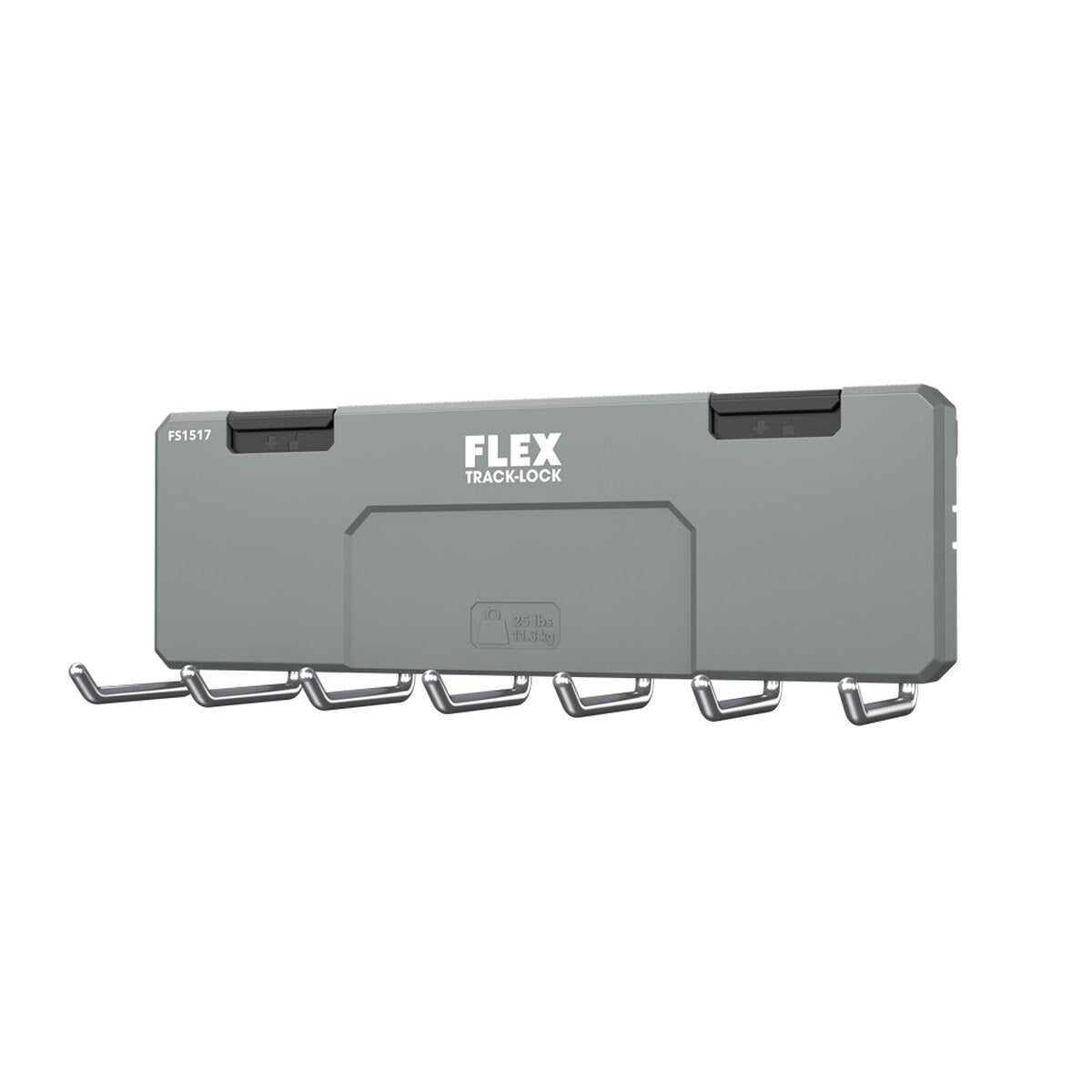 Flex FS1517 TRACK-LOCK 7 Straight Hook Rack 9.8 in x 2 in x 3.5 in - 2