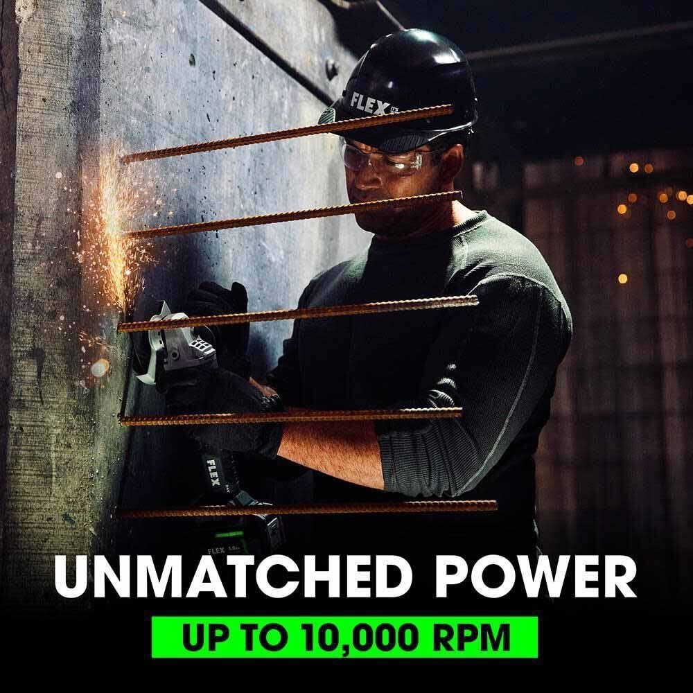 Flex FX3181A-Z 24V 5" Variable Speed Angle Grinder with Side Switch Brushless - Bare Tool - 5