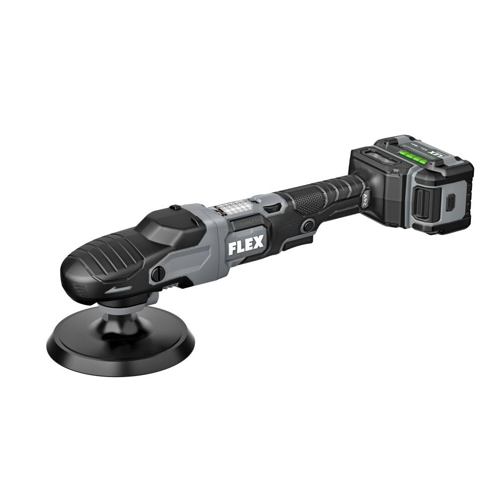 Flex FX3311-2C 24V Rotary Polisher Kit with 5.0Ah Battery and Accessories