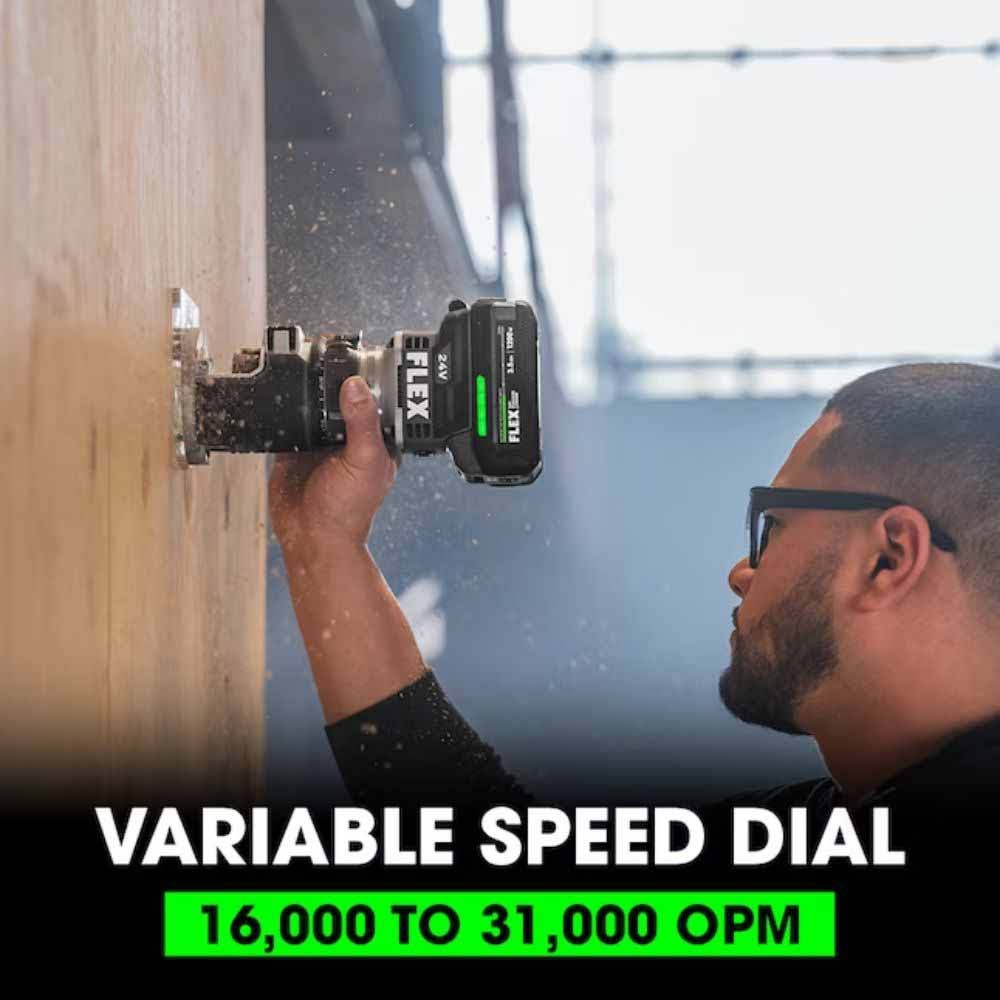 Flex FX4221-1F Compact Router Stacked-Lithium Kit - 13