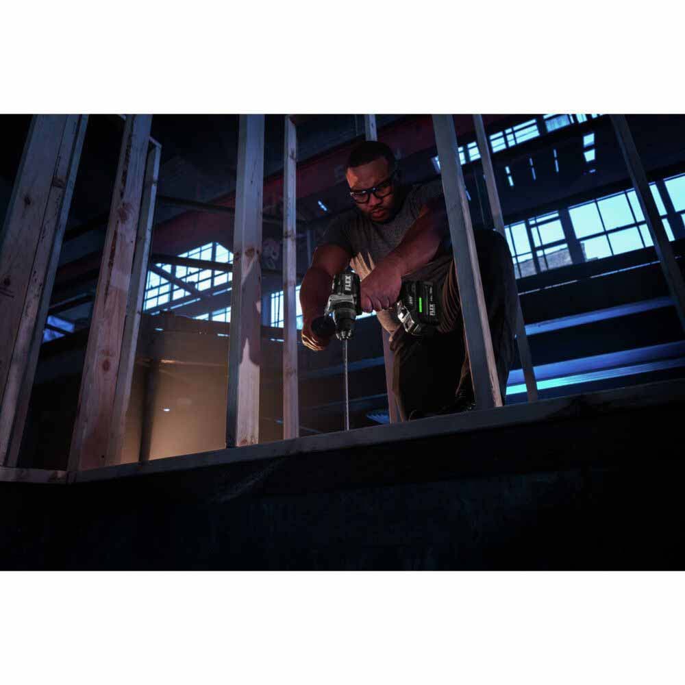 Flex FXM403-2G 4 Tool Combo Kit, Turbo Hammer Drill Driver, Impact Driver Quick Eject , 7 1-4 Circ Saw and Work Light, Stacked-Lithium - 16